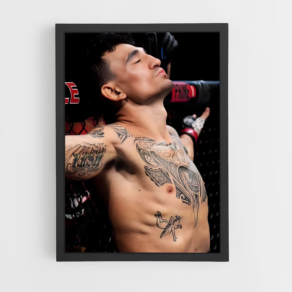 Poster Tatouages et Combat – affiche MMA (vue 2)
